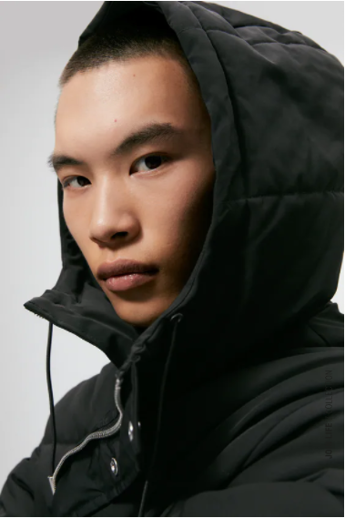 HOODED QUILTED JACKET