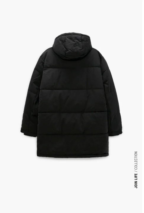 HOODED QUILTED JACKET