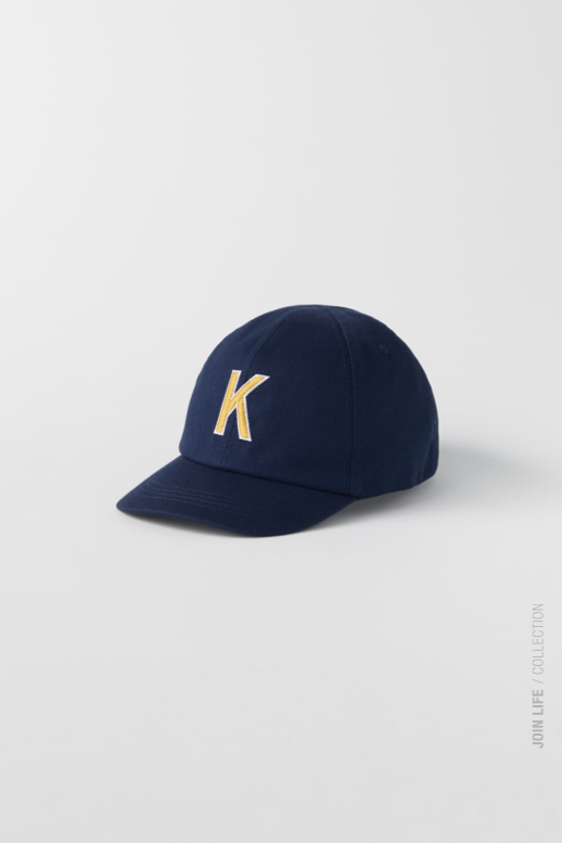 EMBROIDERED INITIAL CAP