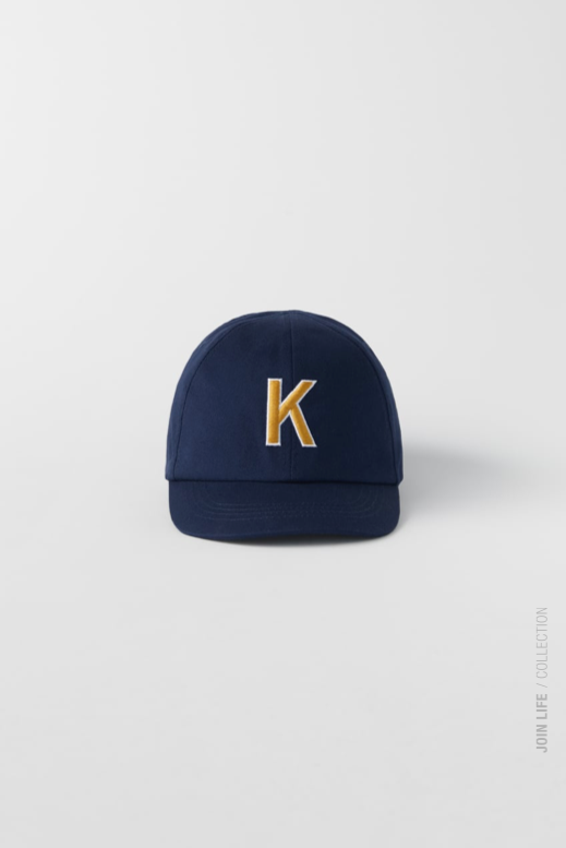 EMBROIDERED INITIAL CAP