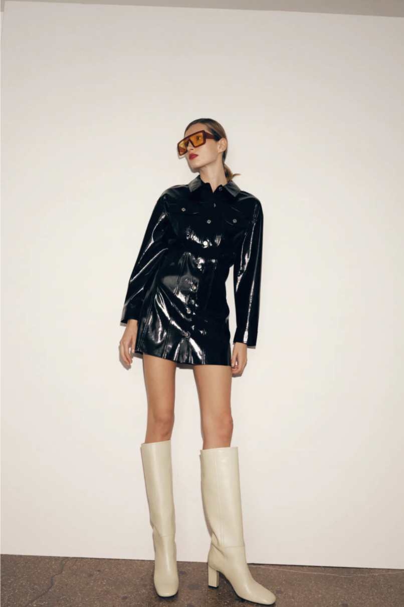 HIGH HEELED LEATHER BOOTS