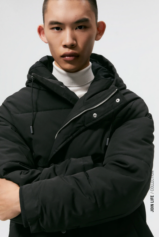 HOODED QUILTED JACKET